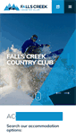 Mobile Screenshot of fallscreekcountryclub.com.au